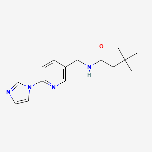 N-[(6-imidazol-1-ylpyridin-3-yl)methyl]-2,3,3-trimethylbutanamide