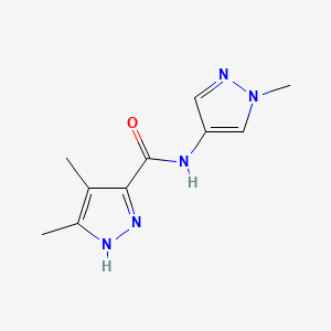 4,5-dimethyl-N-(1-methylpyrazol-4-yl)-1H-pyrazole-3-carboxamide