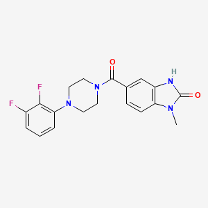 6-[4-(2,3-difluorophenyl)piperazine-1-carbonyl]-3-methyl-1H-benzimidazol-2-one