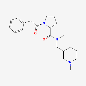 N-methyl-N-[(1-methylpiperidin-3-yl)methyl]-1-(2-phenylacetyl)pyrrolidine-2-carboxamide