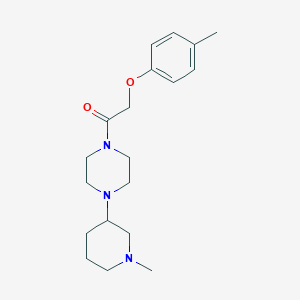 2-(4-Methylphenoxy)-1-[4-(1-methylpiperidin-3-yl)piperazin-1-yl]ethanone