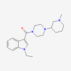 (1-Ethylindol-3-yl)-[4-(1-methylpiperidin-3-yl)piperazin-1-yl]methanone