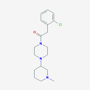 2-(2-Chlorophenyl)-1-[4-(1-methylpiperidin-3-yl)piperazin-1-yl]ethanone