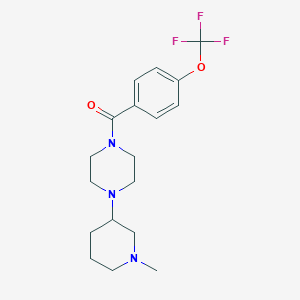 [4-(1-Methylpiperidin-3-yl)piperazin-1-yl]-[4-(trifluoromethoxy)phenyl]methanone