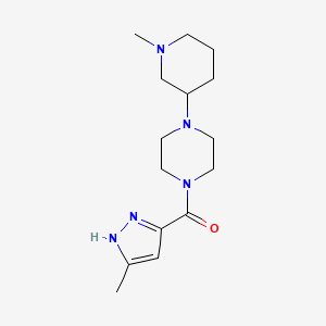 [4-(1-methylpiperidin-3-yl)piperazin-1-yl]-(5-methyl-1H-pyrazol-3-yl)methanone