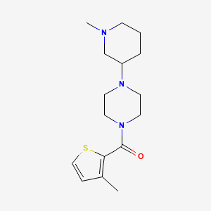 [4-(1-Methylpiperidin-3-yl)piperazin-1-yl]-(3-methylthiophen-2-yl)methanone