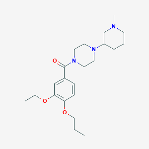 (3-Ethoxy-4-propoxyphenyl)-[4-(1-methylpiperidin-3-yl)piperazin-1-yl]methanone