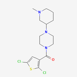 (2,5-Dichlorothiophen-3-yl)-[4-(1-methylpiperidin-3-yl)piperazin-1-yl]methanone