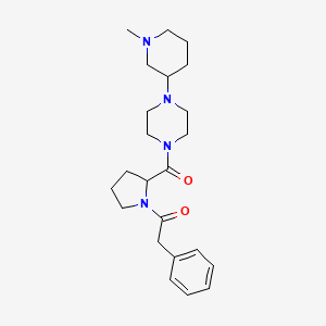 1-[2-[4-(1-Methylpiperidin-3-yl)piperazine-1-carbonyl]pyrrolidin-1-yl]-2-phenylethanone