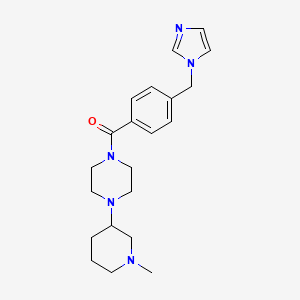 [4-(Imidazol-1-ylmethyl)phenyl]-[4-(1-methylpiperidin-3-yl)piperazin-1-yl]methanone