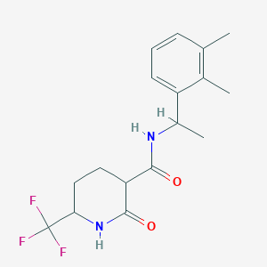 N-[1-(2,3-dimethylphenyl)ethyl]-2-oxo-6-(trifluoromethyl)piperidine-3-carboxamide