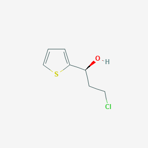 molecular formula C7H9ClOS B071797 (S)-3-氯-1-(噻吩-2-基)丙醇 CAS No. 164071-56-1