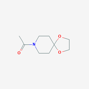 molecular formula C9H15NO3 B071809 1-(1,4-Dioxa-8-azaspiro[4.5]decan-8-yl)ethanone CAS No. 176910-35-3