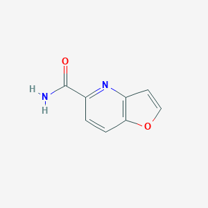 molecular formula C8H6N2O2 B071825 呋喃并[3,2-b]吡啶-5-甲酰胺 CAS No. 182691-68-5