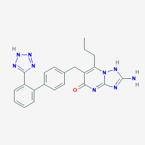 B071843 (1,2,4)Triazolo(1,5-a)pyrimidin-5(1H)-one, 2-amino-7-propyl-6-((2'-(1H-tetrazol-5-yl)(1,1'-biphenyl)-4-yl)methyl)- CAS No. 168152-76-9