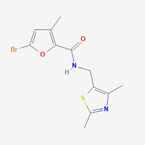 5-bromo-N-[(2,4-dimethyl-1,3-thiazol-5-yl)methyl]-3-methylfuran-2-carboxamide