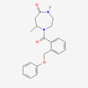 7-Methyl-1-[2-(phenoxymethyl)benzoyl]-1,4-diazepan-5-one