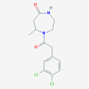 1-[2-(3,4-Dichlorophenyl)acetyl]-7-methyl-1,4-diazepan-5-one