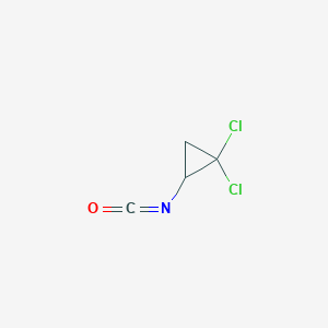 molecular formula C4H3Cl2NO B071855 2,2-二氯环丙基异氰酸酯 CAS No. 176041-73-9
