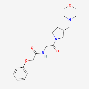 N-[2-[3-(morpholin-4-ylmethyl)pyrrolidin-1-yl]-2-oxoethyl]-2-phenoxyacetamide