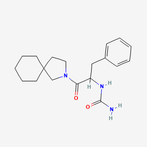 [1-(2-Azaspiro[4.5]decan-2-yl)-1-oxo-3-phenylpropan-2-yl]urea