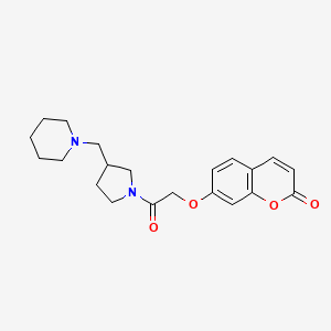 7-[2-Oxo-2-[3-(piperidin-1-ylmethyl)pyrrolidin-1-yl]ethoxy]chromen-2-one