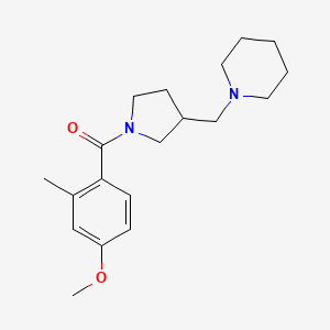 (4-Methoxy-2-methylphenyl)-[3-(piperidin-1-ylmethyl)pyrrolidin-1-yl]methanone