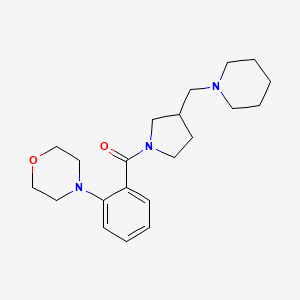 (2-Morpholin-4-ylphenyl)-[3-(piperidin-1-ylmethyl)pyrrolidin-1-yl]methanone