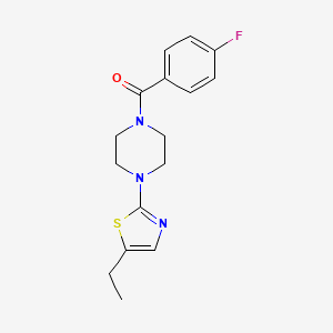 [4-(5-Ethyl-1,3-thiazol-2-yl)piperazin-1-yl]-(4-fluorophenyl)methanone