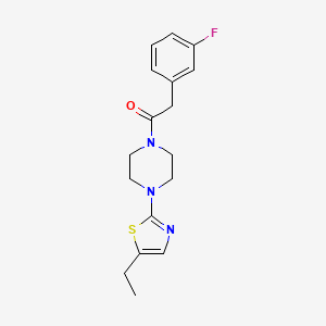 1-[4-(5-Ethyl-1,3-thiazol-2-yl)piperazin-1-yl]-2-(3-fluorophenyl)ethanone