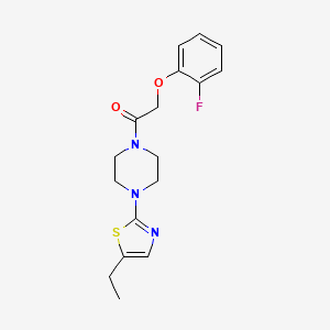 1-[4-(5-Ethyl-1,3-thiazol-2-yl)piperazin-1-yl]-2-(2-fluorophenoxy)ethanone