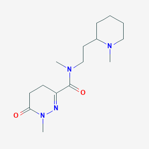 N,1-dimethyl-N-[2-(1-methylpiperidin-2-yl)ethyl]-6-oxo-4,5-dihydropyridazine-3-carboxamide