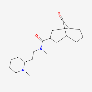 N-methyl-N-[2-(1-methylpiperidin-2-yl)ethyl]-9-oxobicyclo[3.3.1]nonane-3-carboxamide