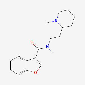 N-methyl-N-[2-(1-methylpiperidin-2-yl)ethyl]-2,3-dihydro-1-benzofuran-3-carboxamide