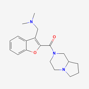 3,4,6,7,8,8a-hexahydro-1H-pyrrolo[1,2-a]pyrazin-2-yl-[3-[(dimethylamino)methyl]-1-benzofuran-2-yl]methanone