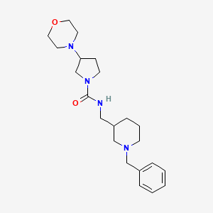 N-[(1-benzylpiperidin-3-yl)methyl]-3-morpholin-4-ylpyrrolidine-1-carboxamide