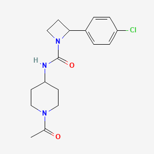 N-(1-acetylpiperidin-4-yl)-2-(4-chlorophenyl)azetidine-1-carboxamide