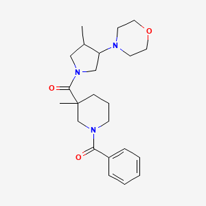 [3-Methyl-3-(3-methyl-4-morpholin-4-ylpyrrolidine-1-carbonyl)piperidin-1-yl]-phenylmethanone