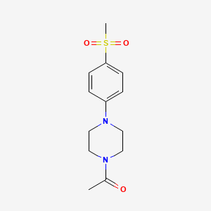 1-[4-(4-Methylsulfonylphenyl)piperazin-1-yl]ethanone