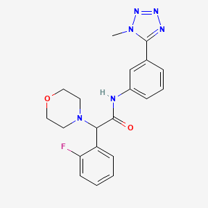 2-(2-fluorophenyl)-N-[3-(1-methyltetrazol-5-yl)phenyl]-2-morpholin-4-ylacetamide