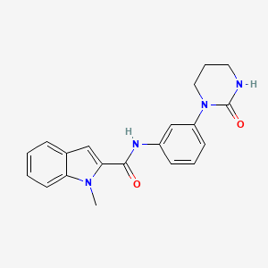 1-methyl-N-[3-(2-oxo-1,3-diazinan-1-yl)phenyl]indole-2-carboxamide