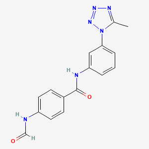 4-formamido-N-[3-(5-methyltetrazol-1-yl)phenyl]benzamide