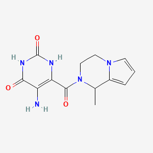 5-amino-6-(1-methyl-3,4-dihydro-1H-pyrrolo[1,2-a]pyrazine-2-carbonyl)-1H-pyrimidine-2,4-dione