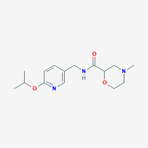 4-methyl-N-[(6-propan-2-yloxypyridin-3-yl)methyl]morpholine-2-carboxamide