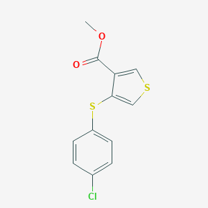B071861 Methyl 4-[(4-chlorophenyl)thio]thiophene-3-carboxylate CAS No. 175202-88-7