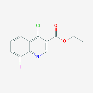 molecular formula C12H9ClINO2 B071872 4-氯-8-碘喹啉-3-甲酸乙酯 CAS No. 193975-33-6