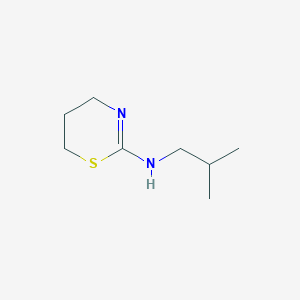 molecular formula C8H16N2S B071876 N-(2-methylpropyl)-5,6-dihydro-4H-1,3-thiazin-2-amine CAS No. 179116-10-0