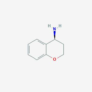 molecular formula C9H11NO B071886 (S)-色满-4-胺 CAS No. 188198-38-1