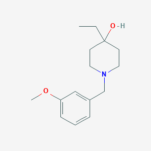 4-Ethyl-1-[(3-methoxyphenyl)methyl]piperidin-4-ol