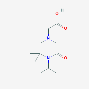 2-(3,3-Dimethyl-5-oxo-4-propan-2-ylpiperazin-1-yl)acetic acid